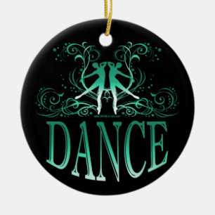 De Cerâmica Ornamento da dança (verde)