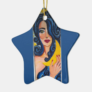 De Cerâmica Ornamento da deusa da lua