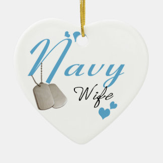 De Cerâmica Ornamento da esposa do marinho