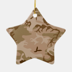 De Cerâmica Ornamento da estrela da camuflagem da areia do