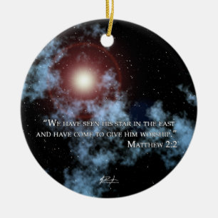 De Cerâmica Ornamento da estrela do Natal
