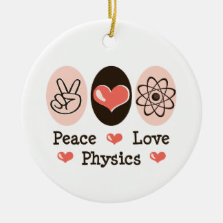 De Cerâmica Ornamento da física do amor da paz