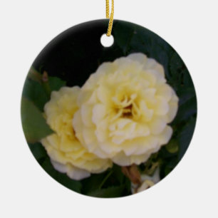 De Cerâmica Ornamento da Flor Amarela