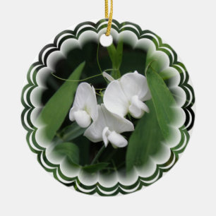 De Cerâmica Ornamento da flor da ervilha doce