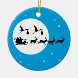 De Cerâmica Ornamento da gravidez do Natal dos GÊMEOS que vem