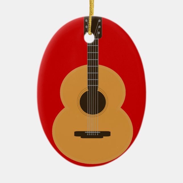 De Cerâmica Ornamento da guitarra (Frente)