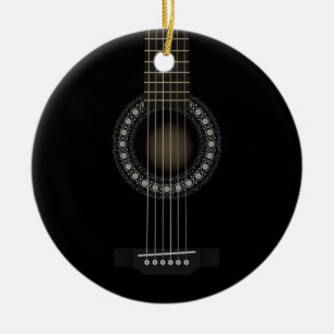 De Cerâmica Ornamento da guitarra acústica
