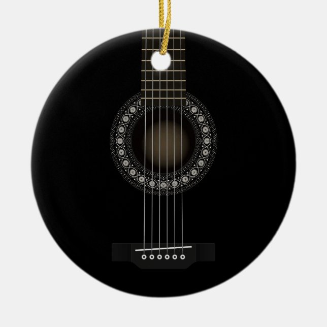 De Cerâmica Ornamento da guitarra acústica (Frente)