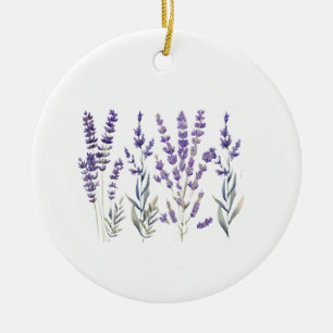 De Cerâmica Ornamento da Lavanda francesa