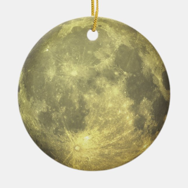 De Cerâmica Ornamento da Lua Completa (Frente)