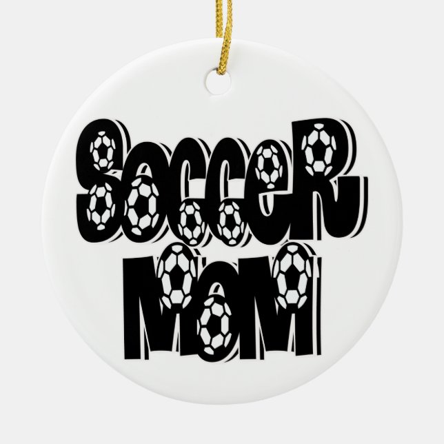 DE CERÂMICA ORNAMENTO DA MAMÃ DO FUTEBOL (Frente)