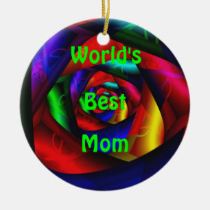 De Cerâmica Ornamento da mamã do mundo o melhor