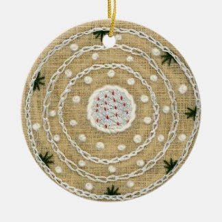 De Cerâmica Ornamento da mandala do inverno/verão