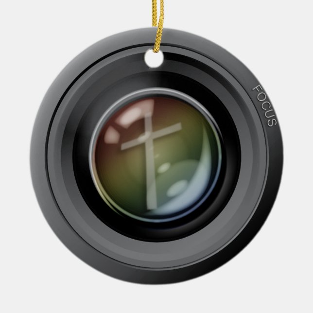De Cerâmica Ornamento da objectiva. Foco em Jesus. (Frente)