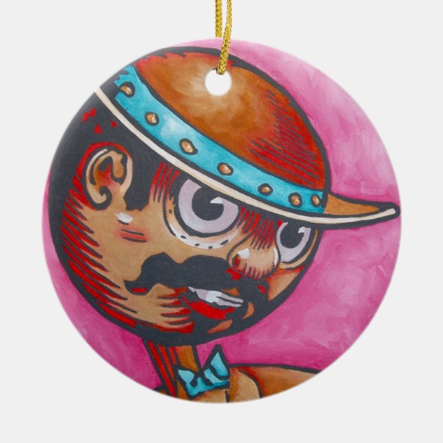 De Cerâmica Ornamento da onça - Tik-Tok (Frente)