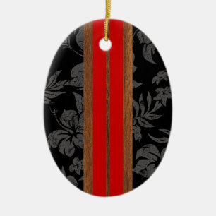 De Cerâmica Ornamento da prancha do vintage da praia do por do