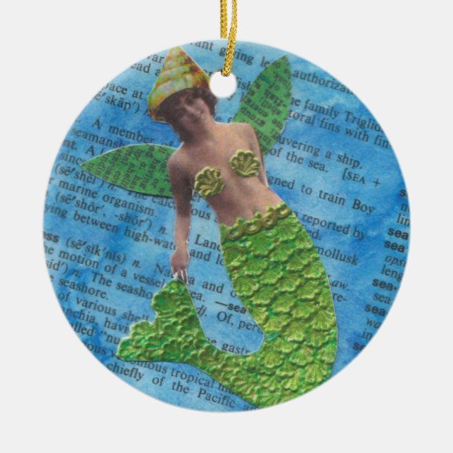 De Cerâmica Ornamento da sereia (Frente)