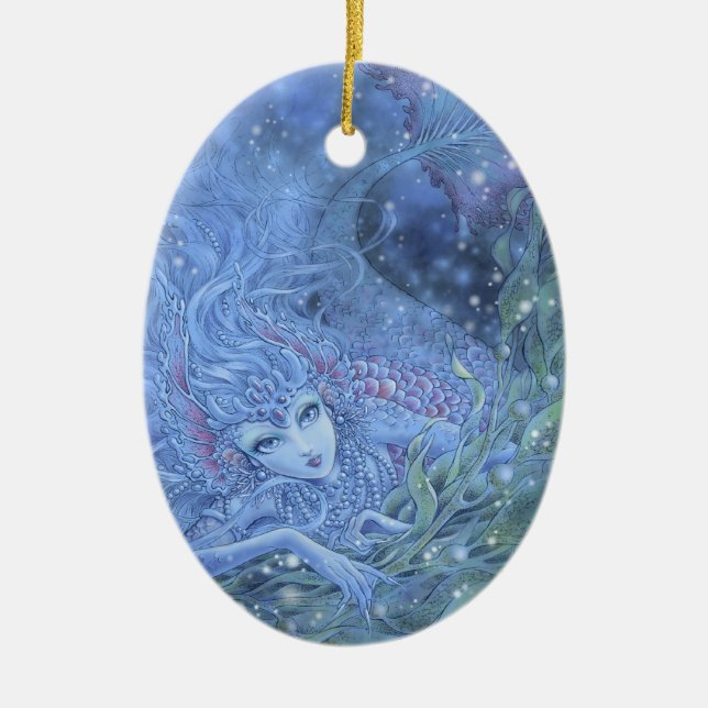 De Cerâmica Ornamento da sereia - La Mer (Frente)