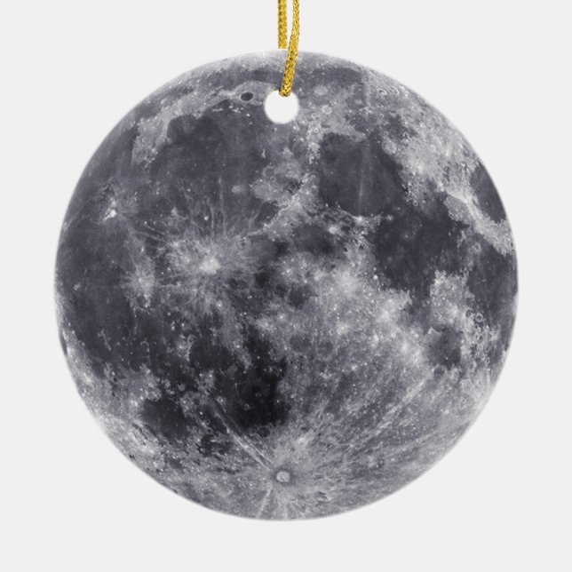 De Cerâmica Ornamento da Terra Moon Face (Frente)