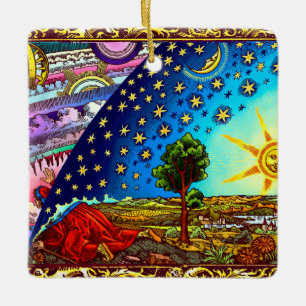 De Cerâmica Ornamento da Terra Plana