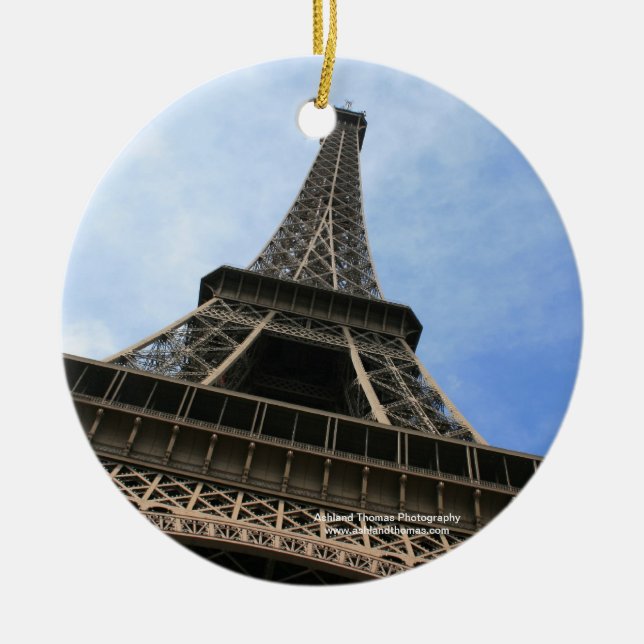 De Cerâmica Ornamento da torre Eiffel (Frente)