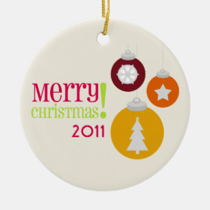 De Cerâmica Ornamento das decorações do Feliz Natal