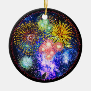 De Cerâmica Ornamento das explosões dos fogos-de-artifício