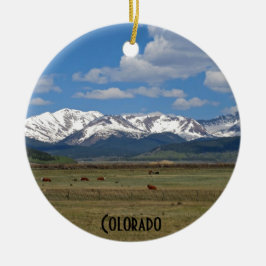 De Cerâmica Ornamento das Montanhas do Colorado Rocky