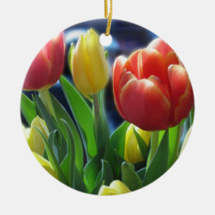 De Cerâmica Ornamento das tulipas