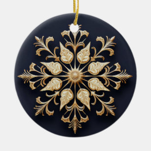 De Cerâmica Ornamento Decorativo Dourado