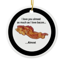 Ornamento do amor do bacon