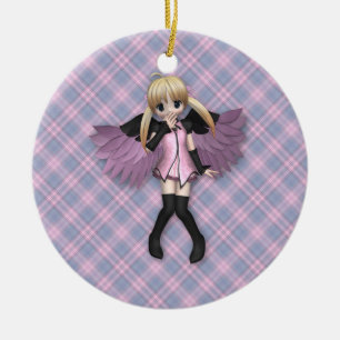 De Cerâmica Ornamento do anjo do Anime