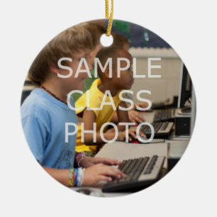 De Cerâmica Ornamento do ano da foto do professor