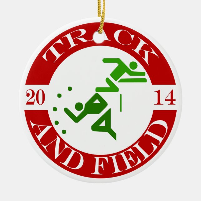 De Cerâmica Ornamento do atletismo - 2014 (Frente)