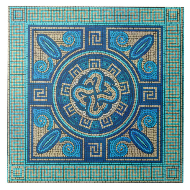 De Cerâmica Ornamento do Azulejo Mosaico (Frente)