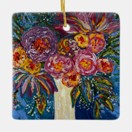 De Cerâmica Ornamento do Buquê Floral