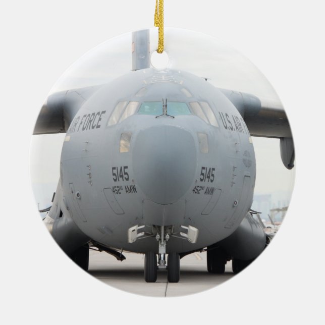 De Cerâmica Ornamento do C-17 Globemaster (Traseira)