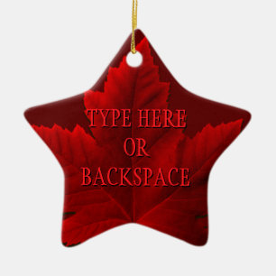 De Cerâmica Ornamento do Canadá - Presente Personalizado para