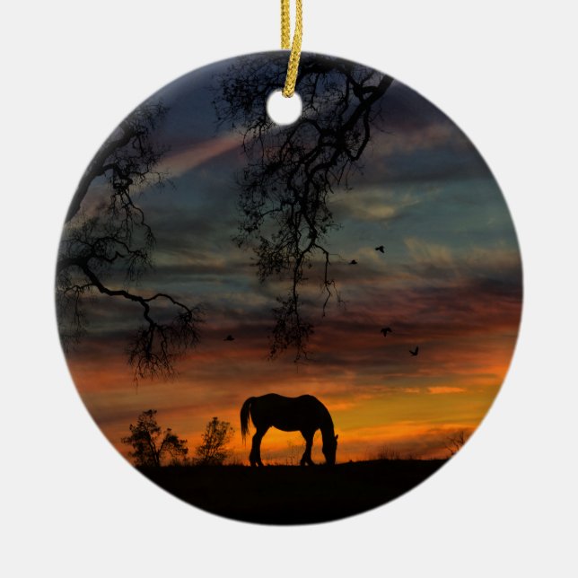 De Cerâmica Ornamento do Cavalo Sudoeste (Frente)