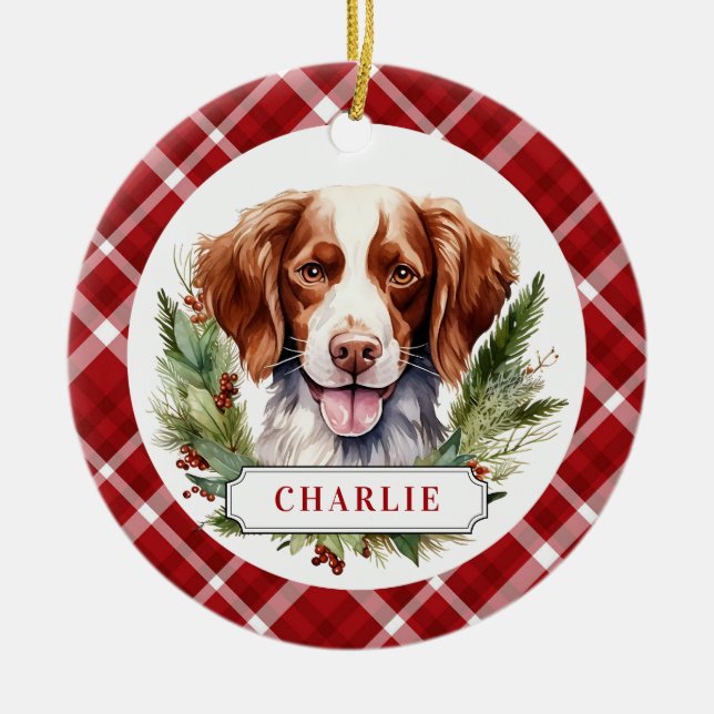 De Cerâmica Ornamento do Círculo Cerâmico Brittany (Frente)