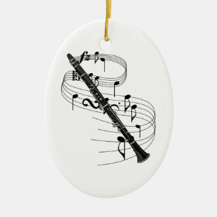 De Cerâmica Ornamento do clarinete