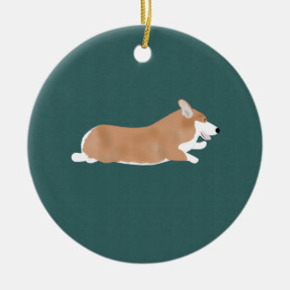 De Cerâmica Ornamento do Corgi Voador