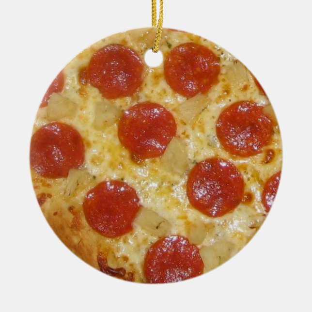 De Cerâmica Ornamento do costume da PIZZA (Frente)