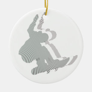 De Cerâmica Ornamento do design do logotipo do Snowboard