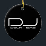 De Cerâmica Ornamento do DJ<br><div class="desc">© 2009-2015 de Copyright</div>