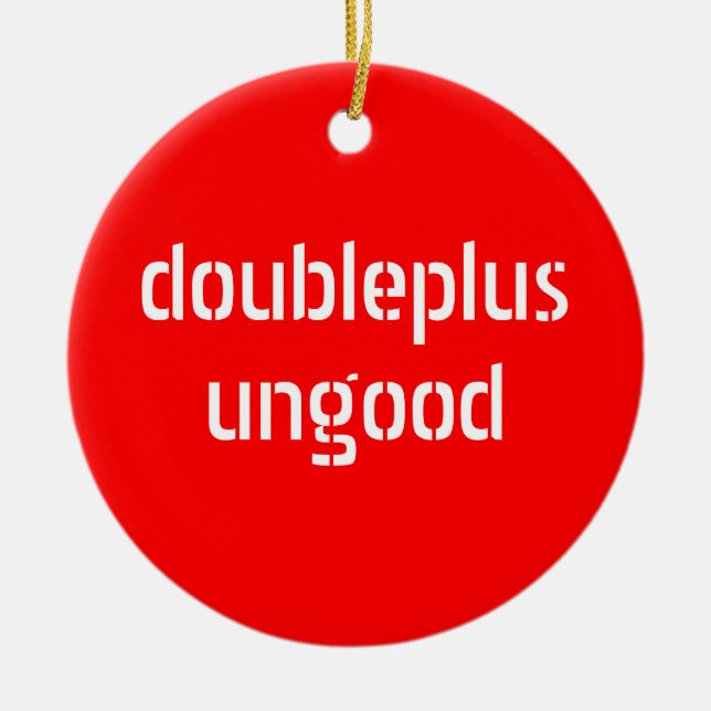 De Cerâmica ornamento do doubleplusungood/doubleplusgood (Frente)