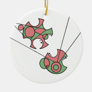 De Cerâmica Ornamento do Feliz Natal (escrito em Gallifreyan)