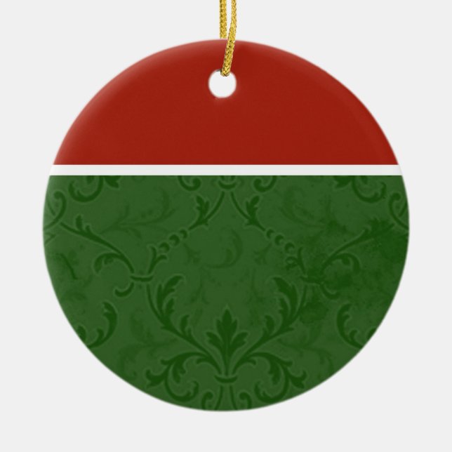 De Cerâmica Ornamento do feriado da elegância do Natal (Frente)