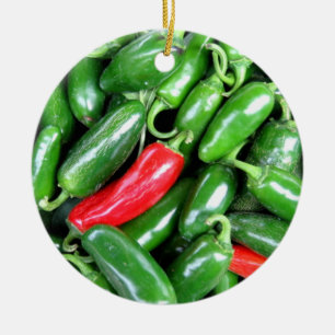 De Cerâmica ornamento do feriado do jalapeno