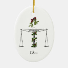 Ornamento do feriado do Libra